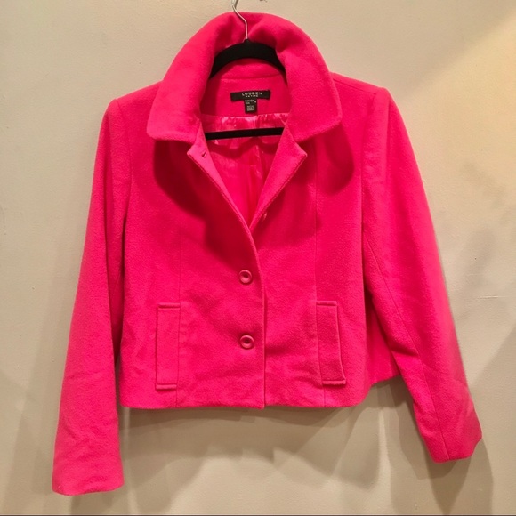 Louben Bright Pink Cashmere Jacket M